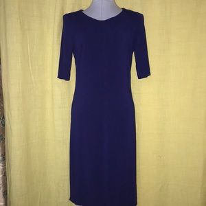 Blue body con dress